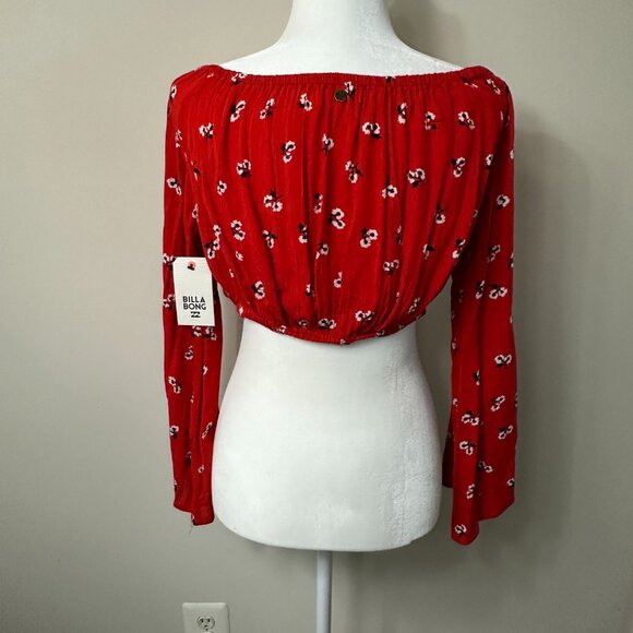 NWT Billabong My Day Viscose Crop Top Size L - Picture 3 of 11